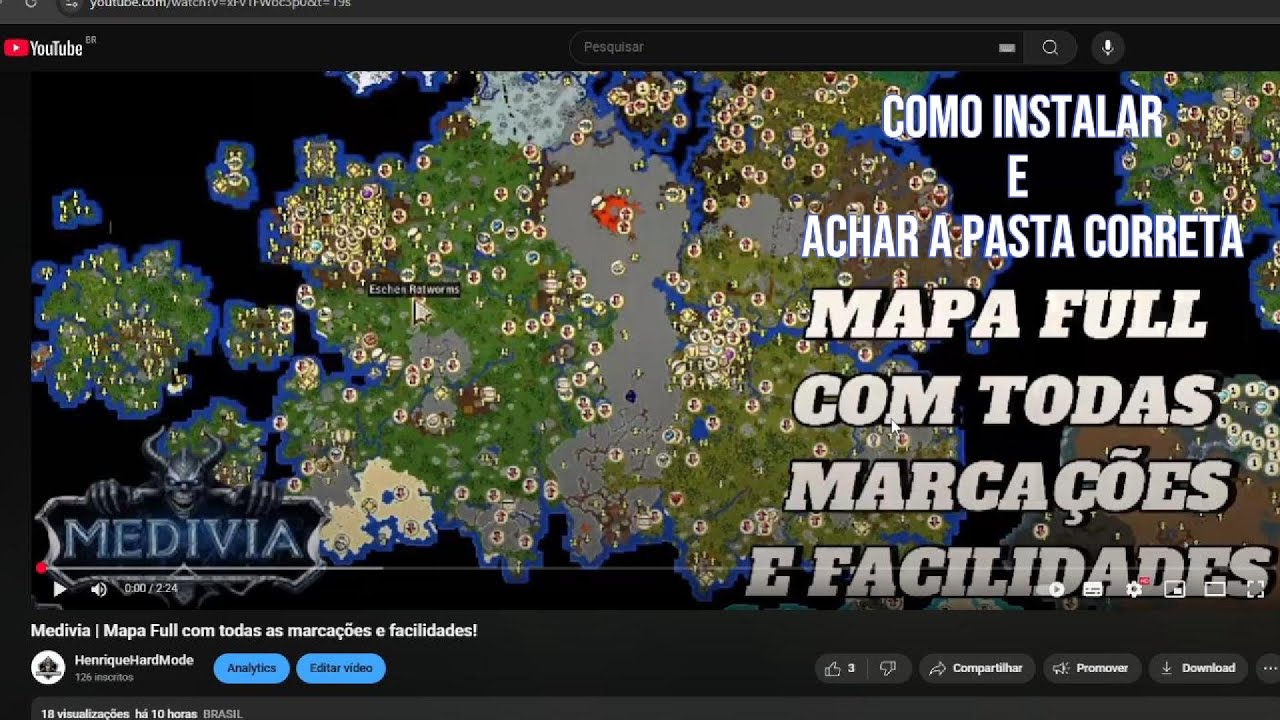 Medivia | Como instalar o mapa full e achar a pasta correta!