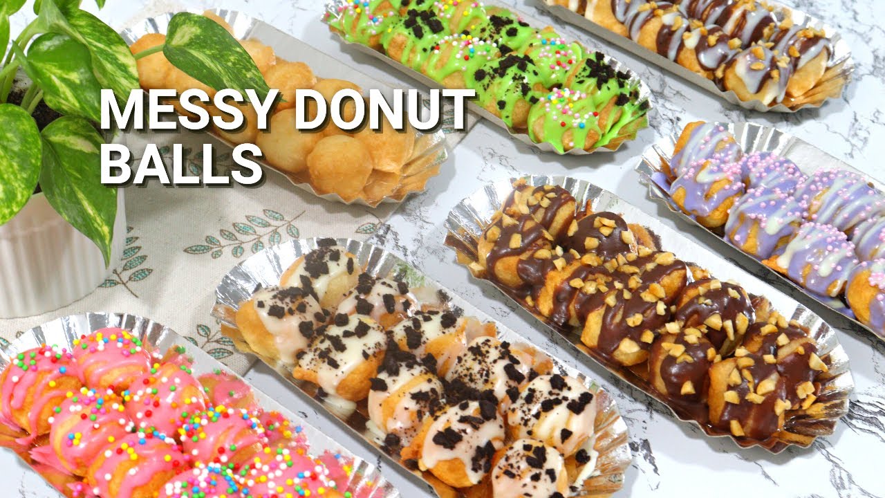 Trending❗️ Messy Donut | Mini Donut | Easy Donut Balls Recipe