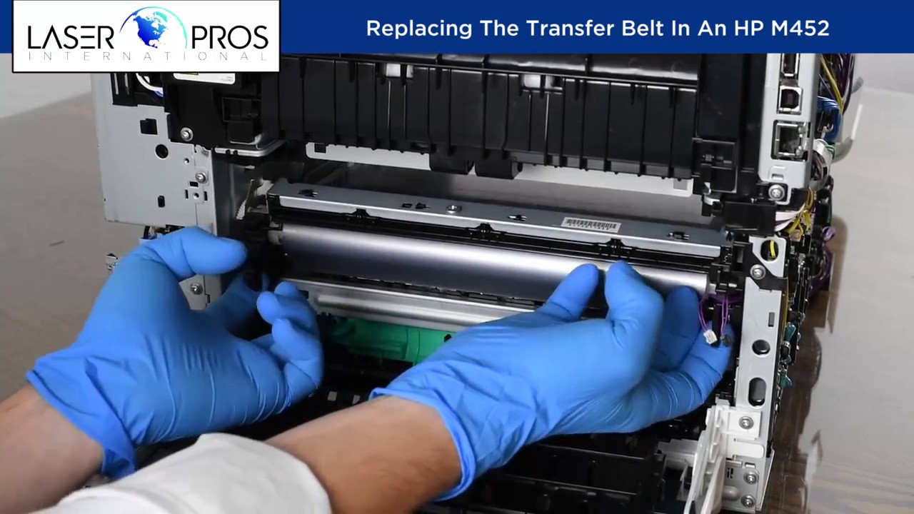 Installing The Transfer Belt In An HP M452