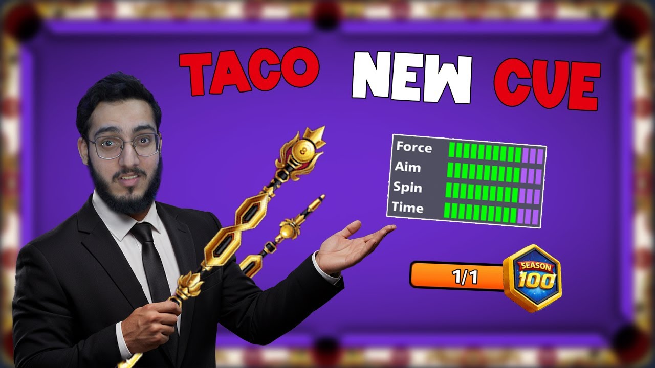 NEW CUE 1000 TACO MAX 390 UPGRADE PIECES IN 8 BALL POOL 😱‼️