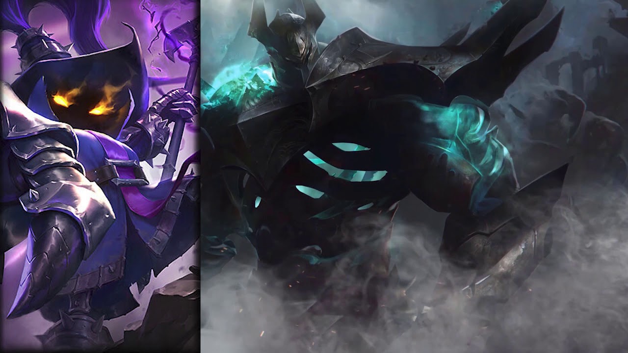 Interacciones de Mordekaiser con Darius, Draven, Jarvan IV, Karthus, Katarina, Le Blanc, Veigar