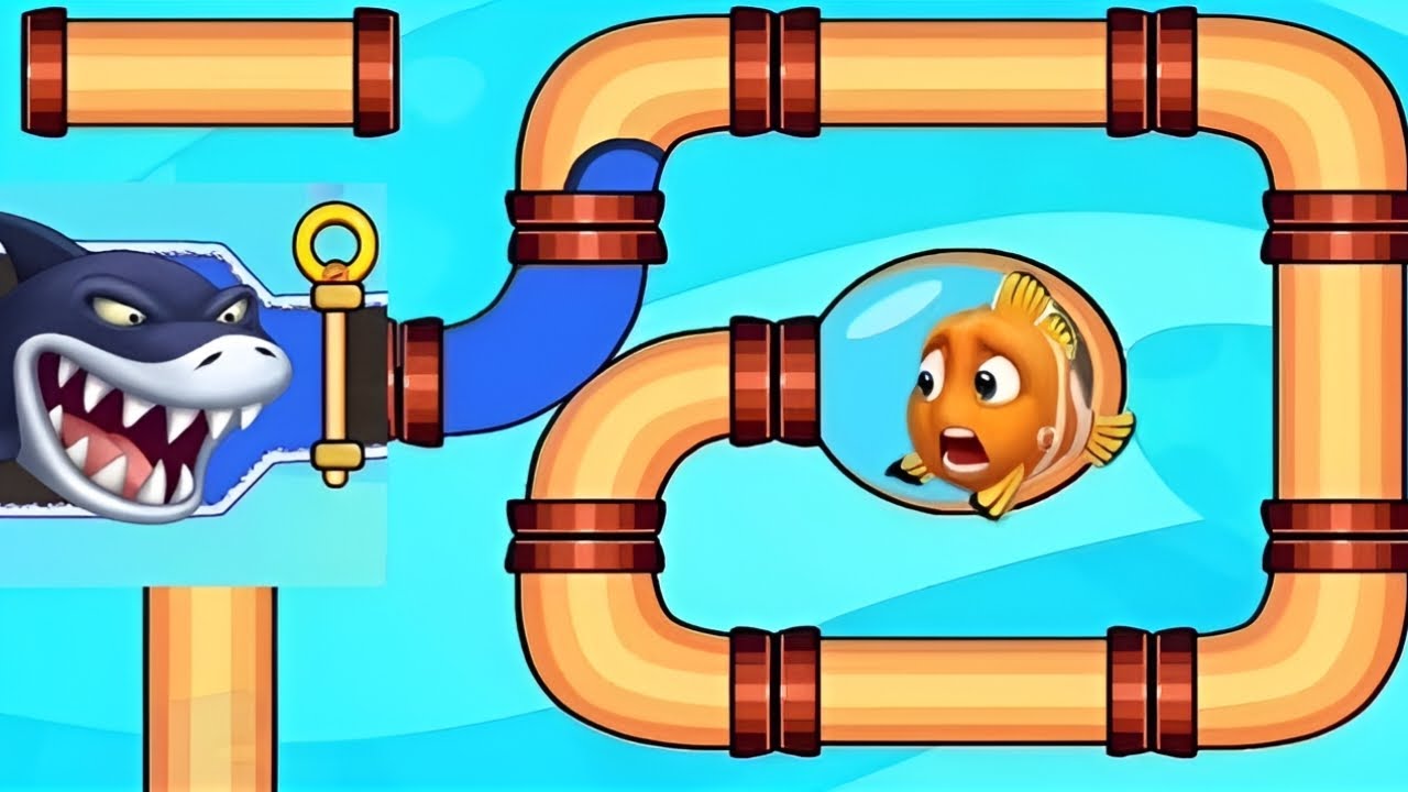 Pull the pin and save the fish bast offline puzzle game #viralvideo 
