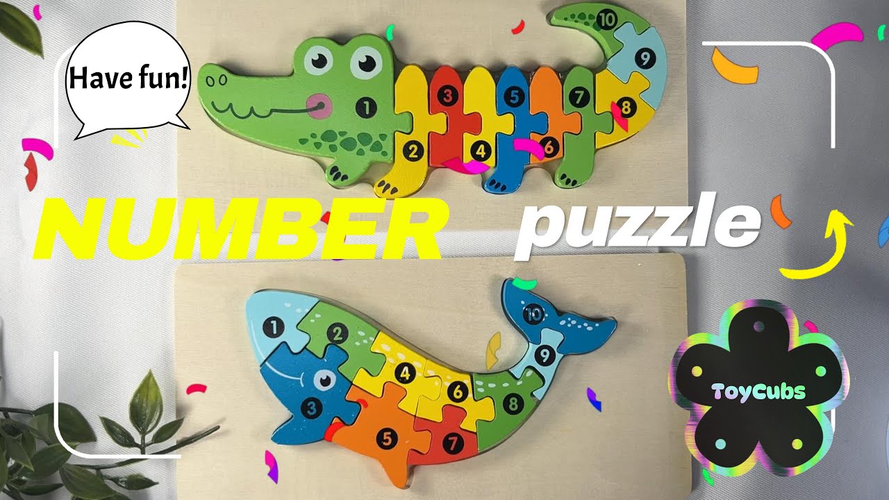 Learn Numbers 1–10 with Puzzles 🧩 | Fun Counting for Kids #preschoollearning #numbers #toys
