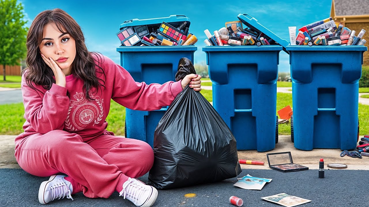 همه‌ی لوازم آرایشمو ریختم دور ! 😱🗑️