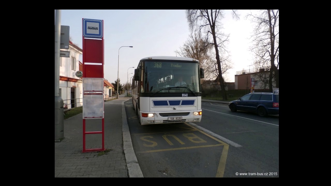 Hlášení linky 368 v úseku Ládví 