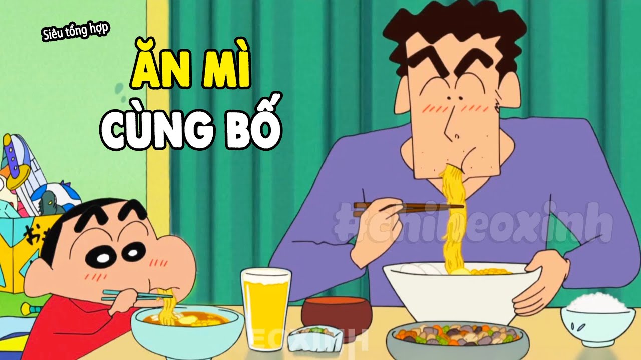 Siêu Tổng Hợp Shin - Thử Thách Cấm Cười Khi Ăn | Shin Tập Mới Để Ăn Cơm | Shin Cậu Bé Bút Chì
