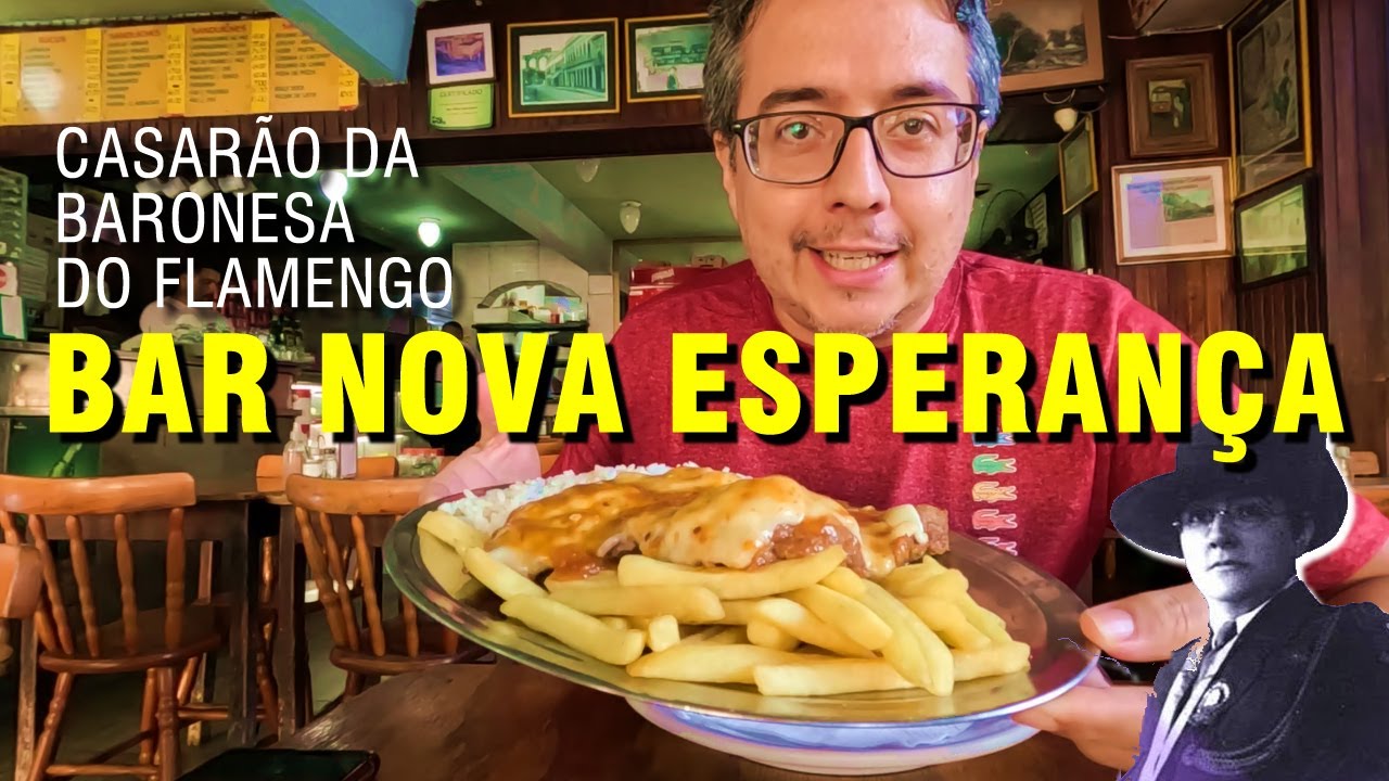 Bar e Restaurante Nova Esperança antigo casarão da Baronesa do Flamengo na Rua do Lavradio