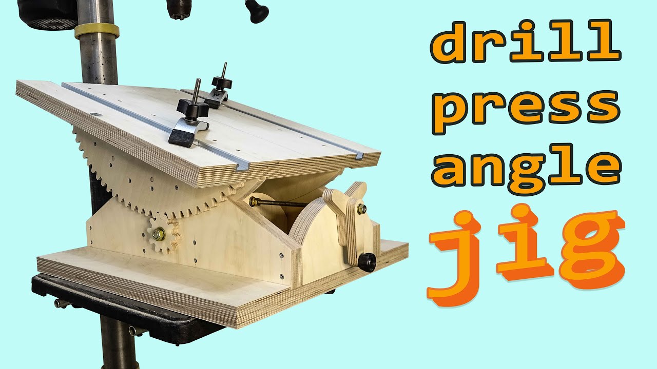 drill press angle jig / diy woodworking jig