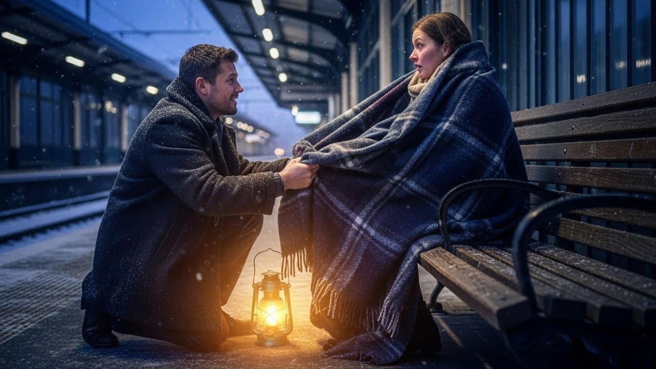 He saw her sleeping at the station and Said “Come home with me, if you want”