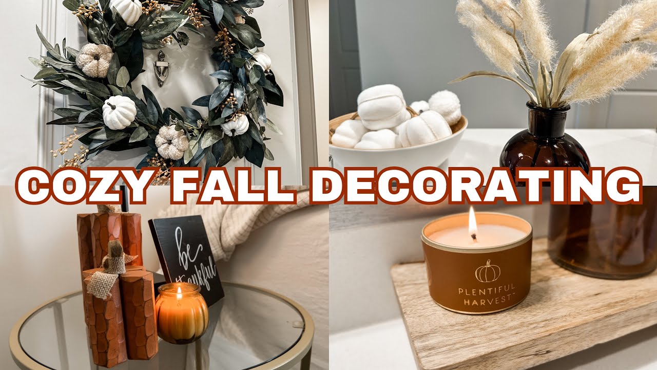 NEW 2023 FALL DECORATE WITH ME / COZY FALL DECOR / DECORATING FOR FALL / DIY FALL WREATH
