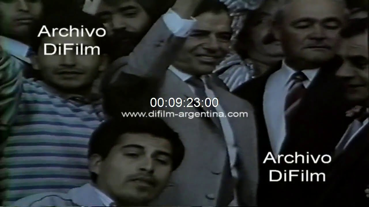 Elecciones presidenciales vota Carlos Menem y Zulema Yoma 1989