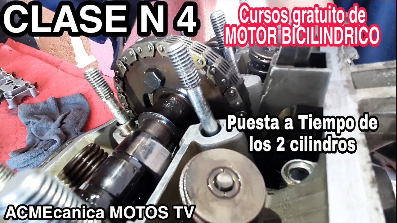 Como poner a tiempo un motor bicilindrico para calibrar punterias, (Curso Gratuito)