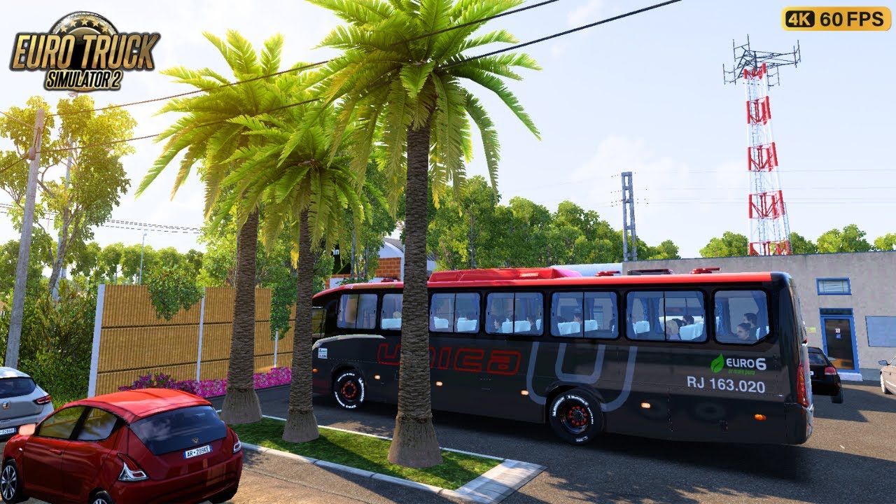 Passengers enjoying Smooth Views on Broken Roads🚍#ets2 1.56