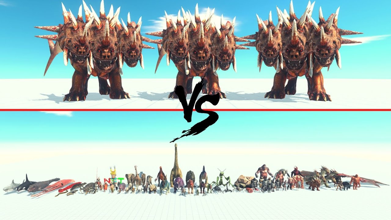 3x Cerberus Vs All Units ARBS | Animal Revolt Battle Simulator