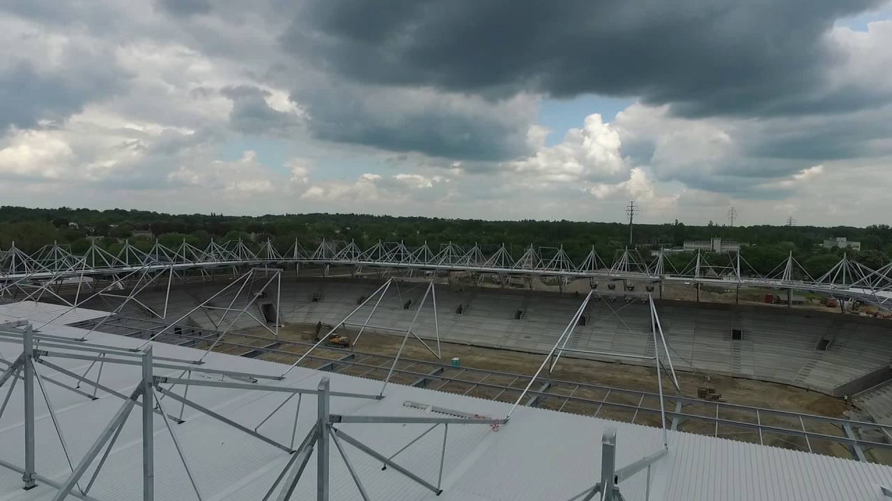 Budowa stadionu Widzewa Łódź (21.05.2016)