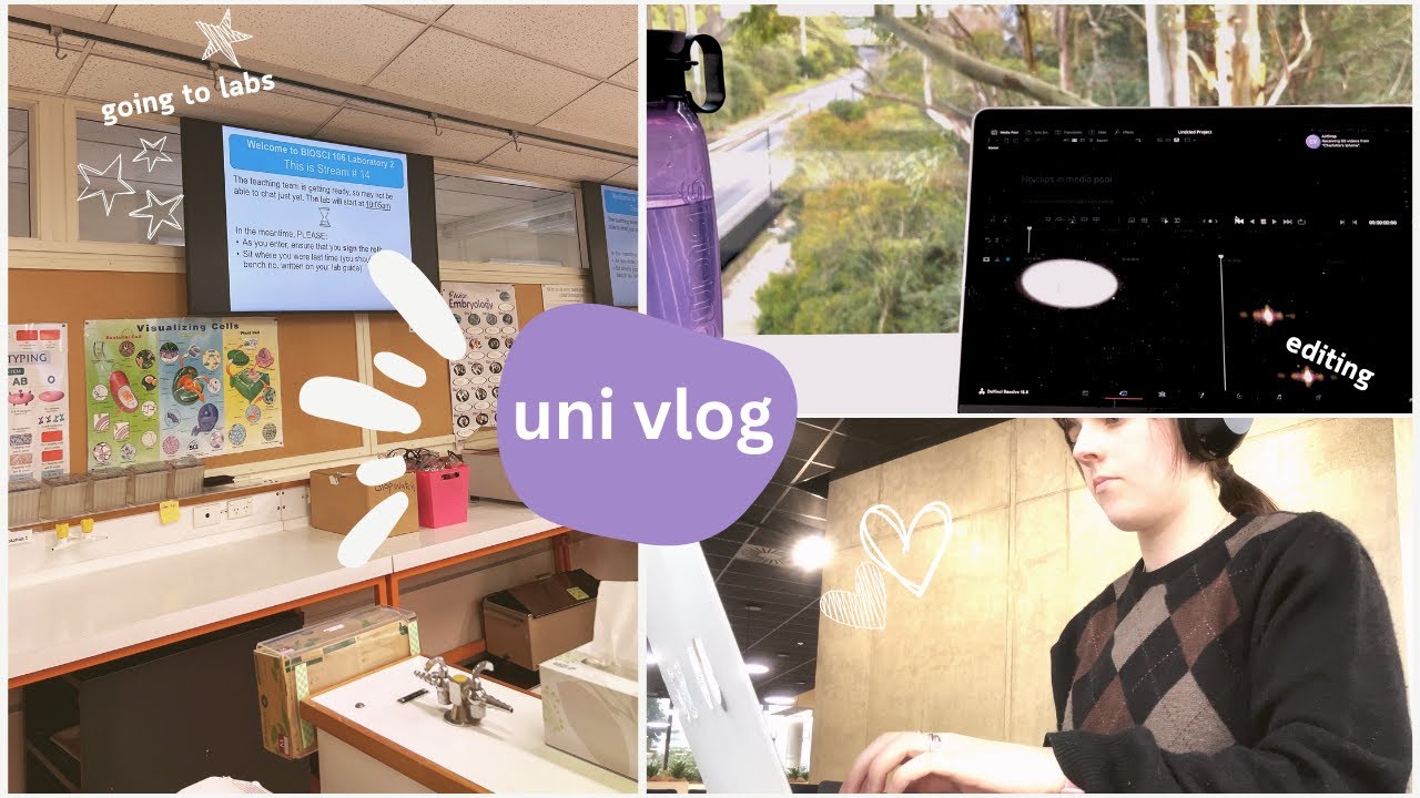 uni life vlog ✮⋆˙ labs, work, waipa eats, unboxing & chill school days