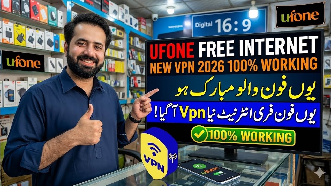 Ufone Free Internet New Vpn 2026 🤫 100% Working | New Ufone VPN Today | Free Internet Trick 2026 😱 