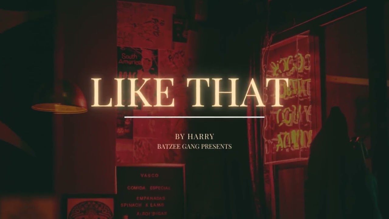 Like That - By Harry  | New Song 2025 | Batzee Gang