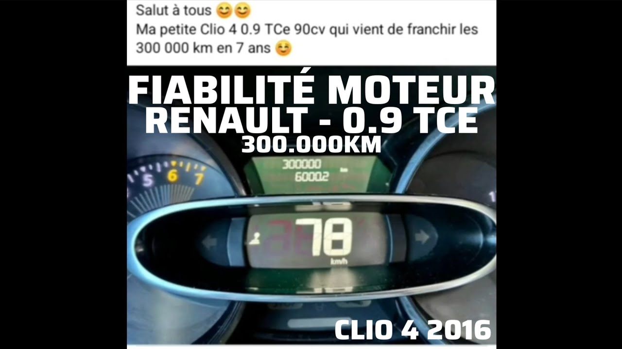 FIABILITÉ MOTEUR RENAULT 0.9 TCE CLIO 4