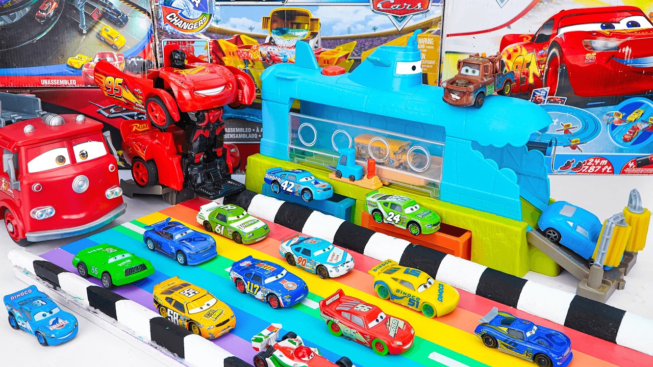 Disney Pixar Cars Unboxing Review | Lightning McQueen | Disney Pixar Cars Submarine Car Wash Playset