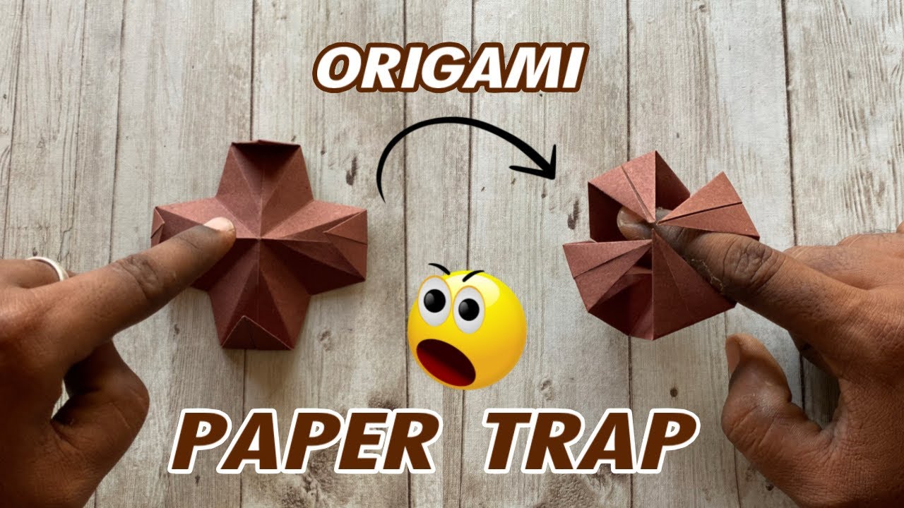 Amazing Origami Paper Trap 😲 | Easy Paper Folding Trick #origami#papertrap#paperfolding