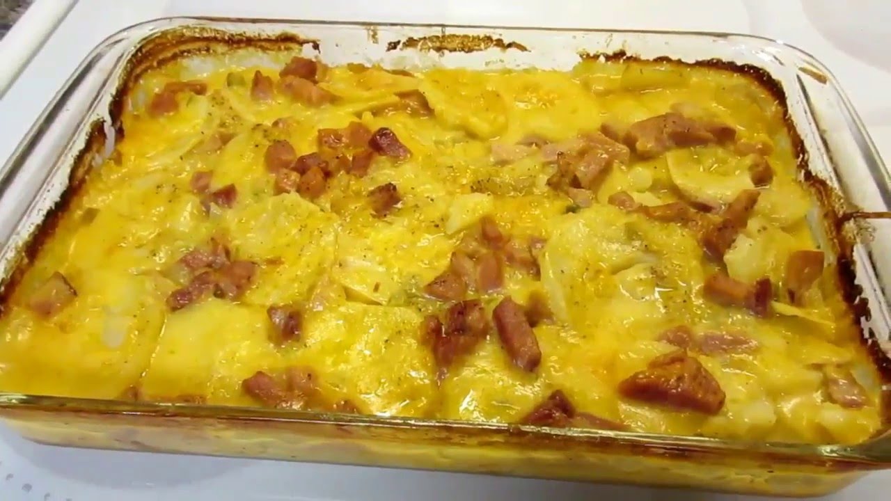 Easy Scalloped Potatoes and Ham