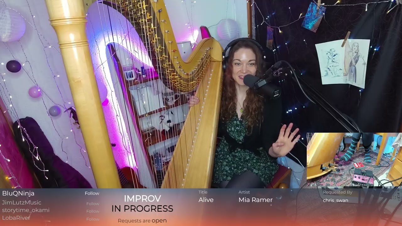 27 Mar 2025 - 🧚 Jams & songs on a big harp 😍 - EN / FR 🍂 💙  !sl !spotify !members