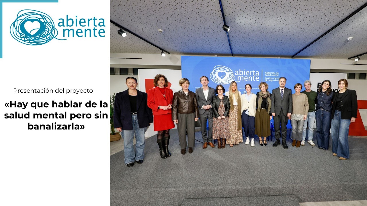 «Hay que hablar de la salud mental pero sin banalizarla». Presentación en sociedad del proyecto.