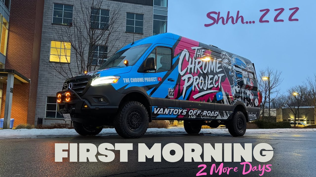 FIRST MORNING Living In The NEW VAN. Last 2 Days... FOR REAL!!!