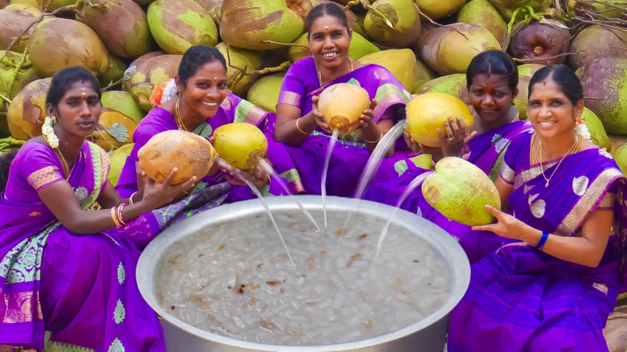 500 TENDER COCONUT | Homemade Tender Coconut Kheer Recipe | Village Style