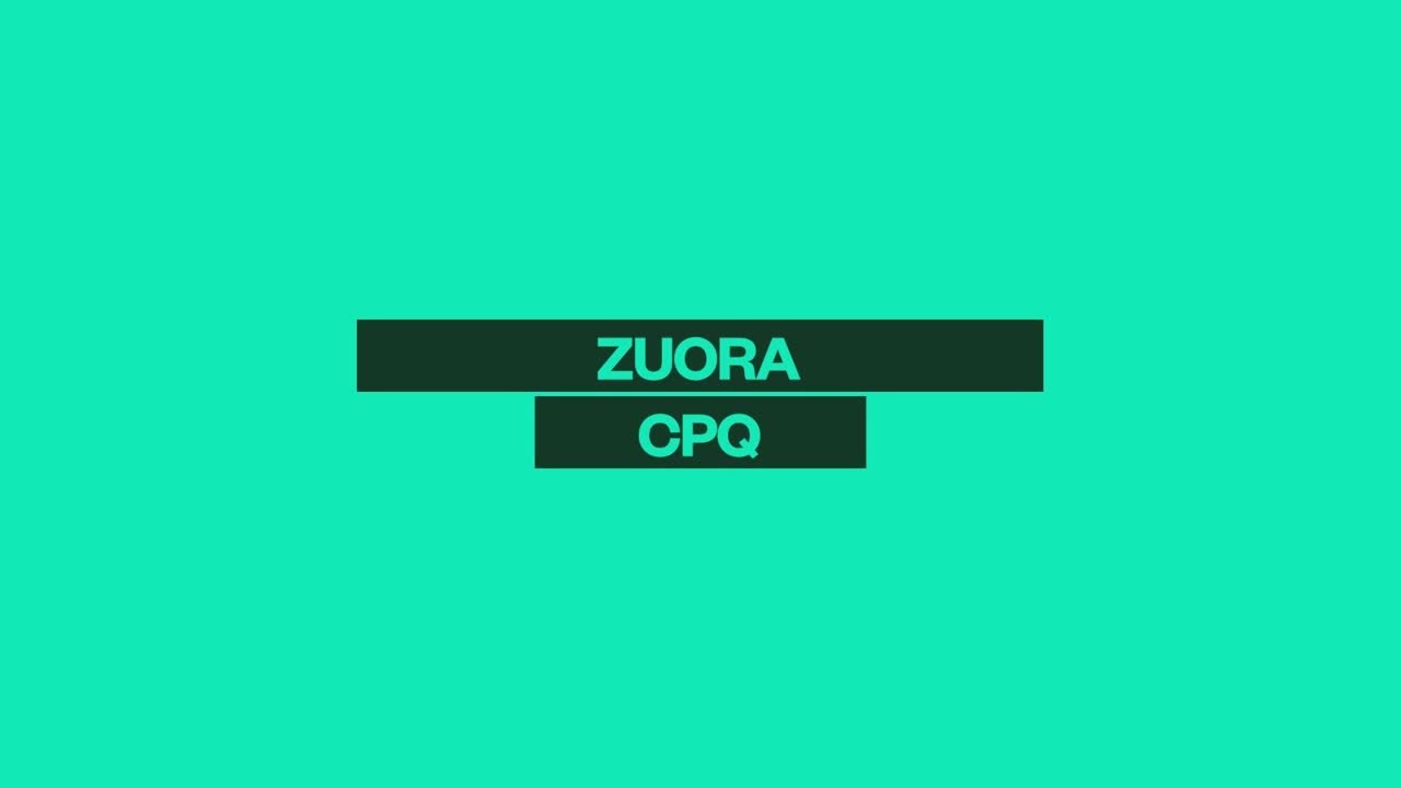 Zuora CPQ Micro Demo