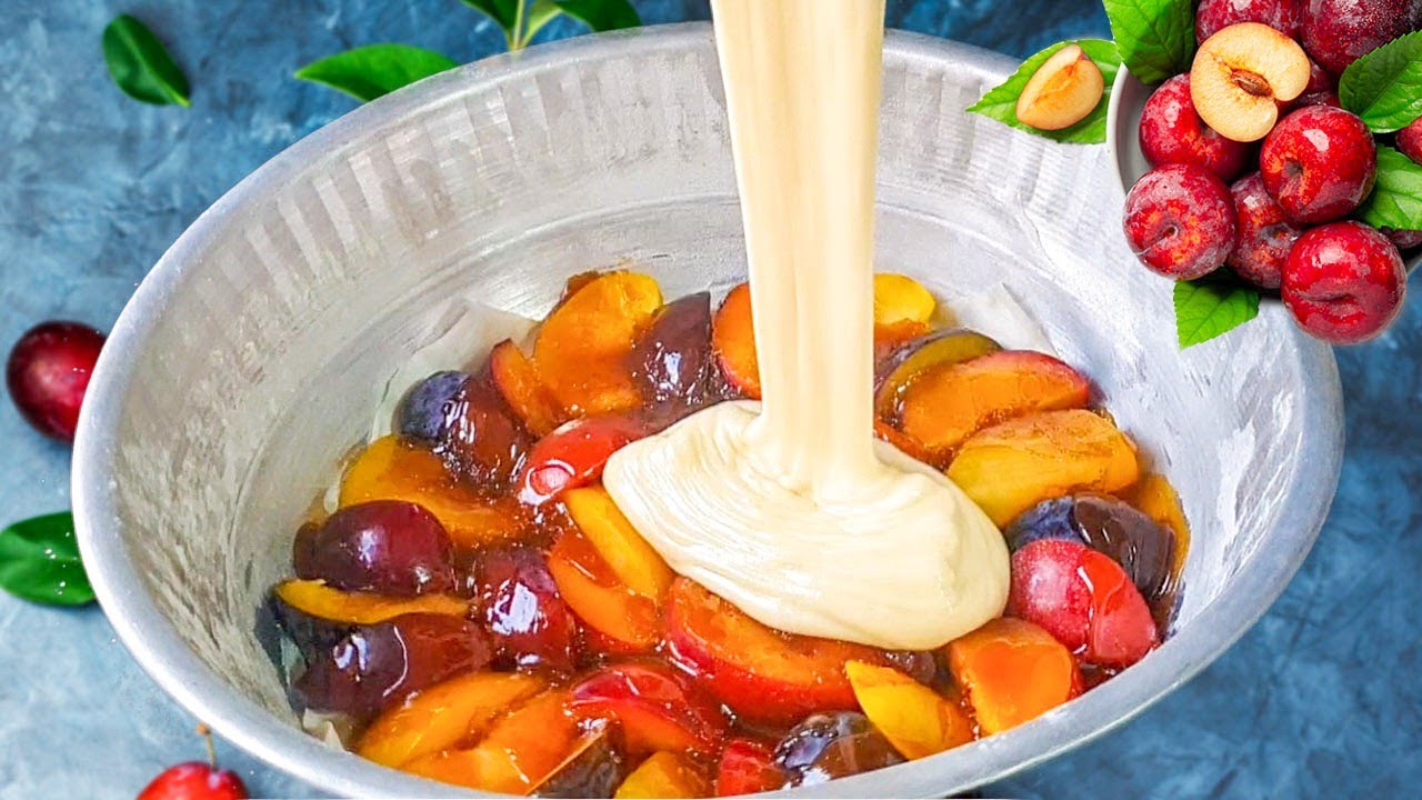 Как приготовить перевернутый сливовый пирог: простой и вкусный рецепт фруктового пирога
