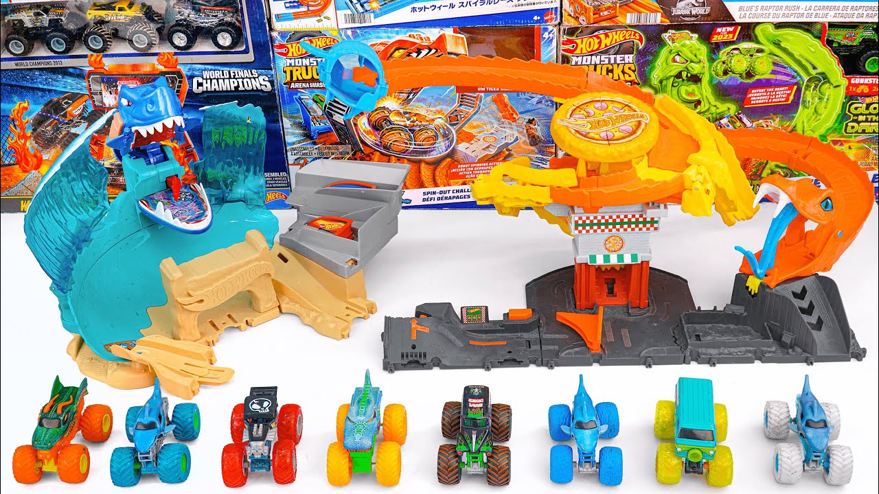 Hot Wheels Collection Unboxing Review ASMR | Hot Wheels Shark Beach Battle Track set