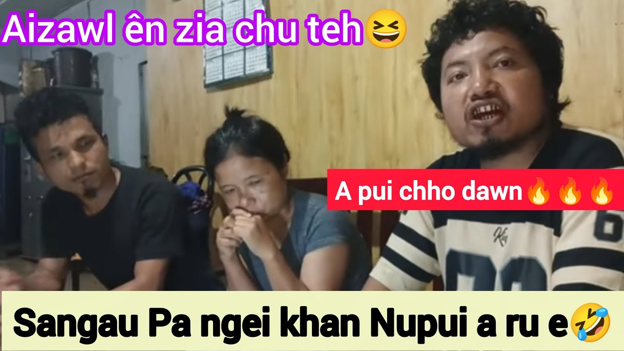 Sangau Pa ngei kha aw😆Nupui a ru vel😆 Tluanga Tochhawng React 