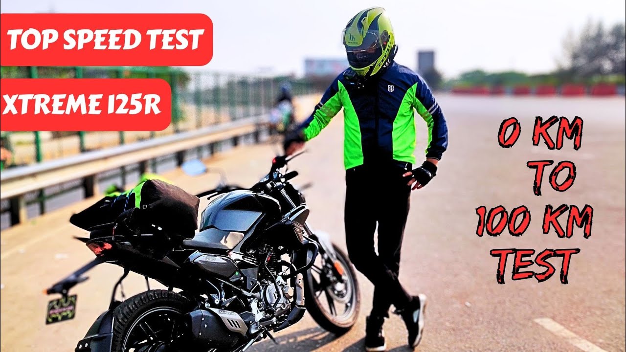 Hero Xtreme 125r 0 to 100kmph test | Hasib Hrz