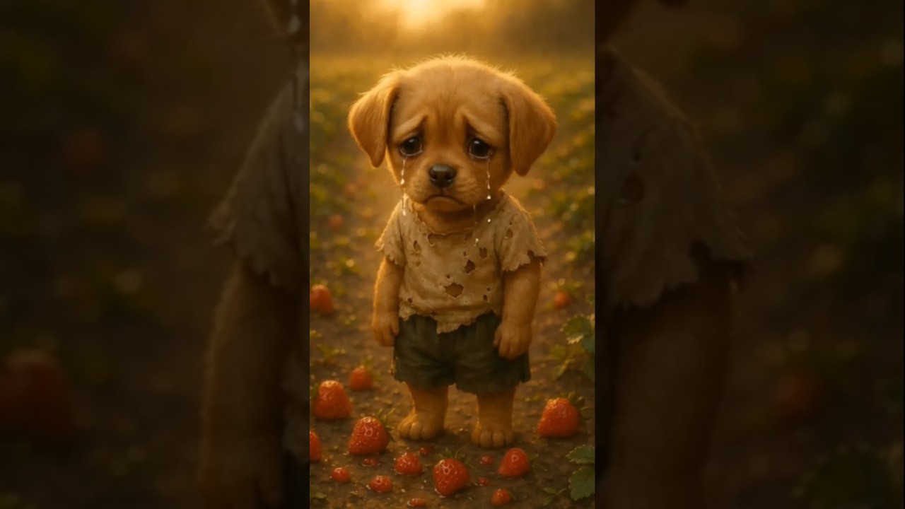 Cute puppy and his hardworking story 