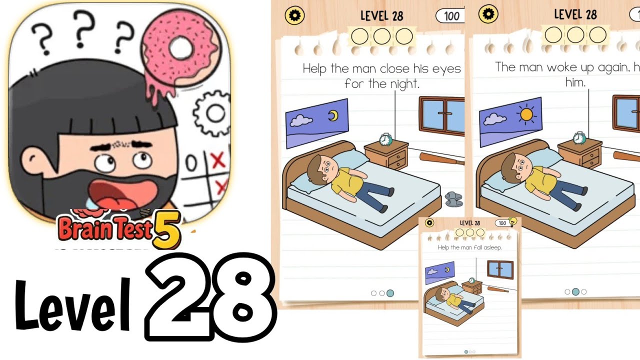 Brain test 5 level 28 Full Guide Walkthrough Solution