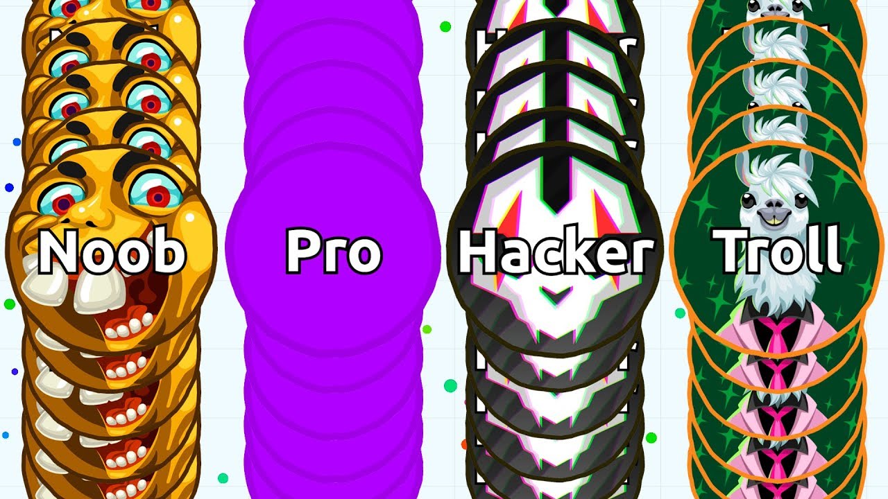 NOOB vs PRO vs HACKER vs TROLL in Blob.io ( Game Like Agar.io Mobile )