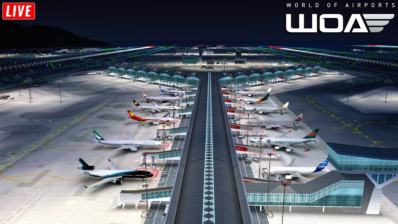 World of Airports LIVE ✈️ Going Hong Kong International with Long-Haul Flights & New Terminals