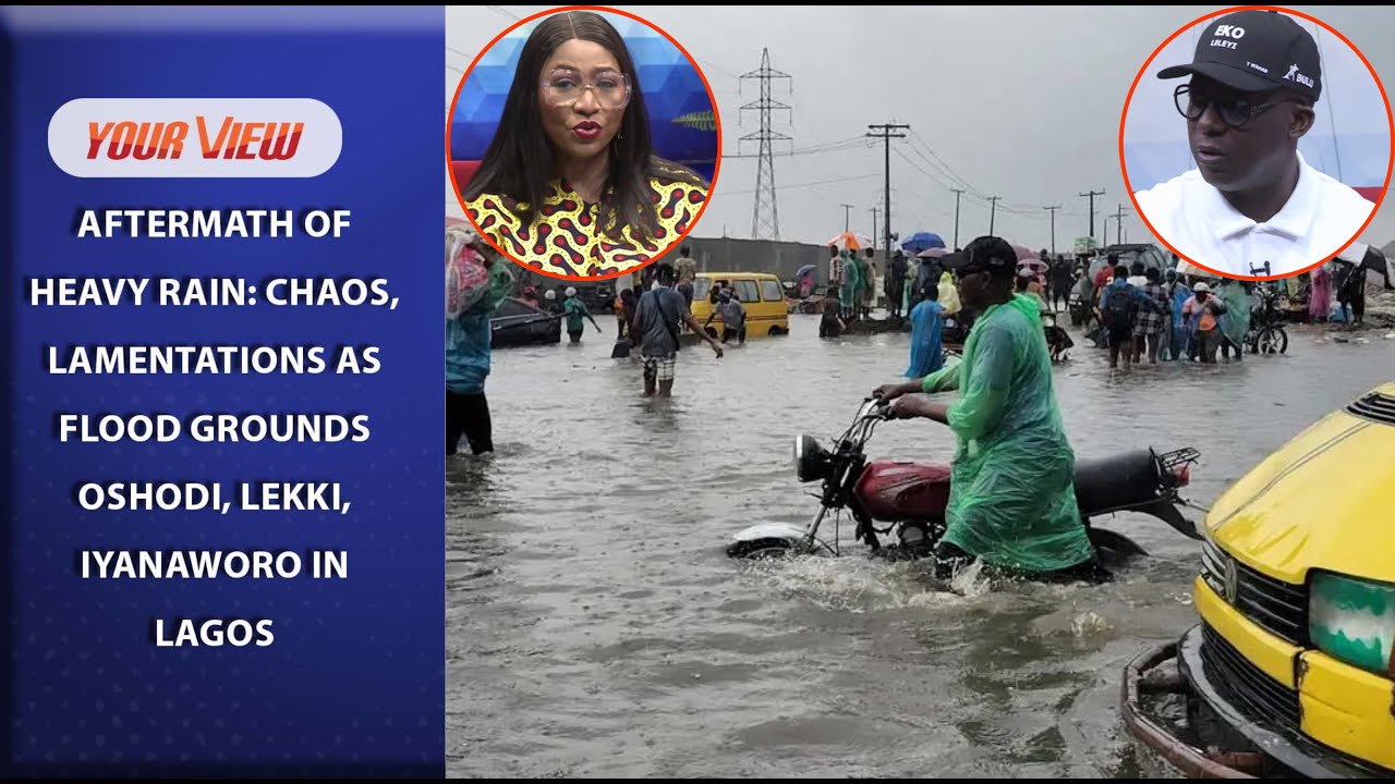 10-Hour Rainfall: Businesses Grounded, House Collapses As Flood Overtakes Lagos