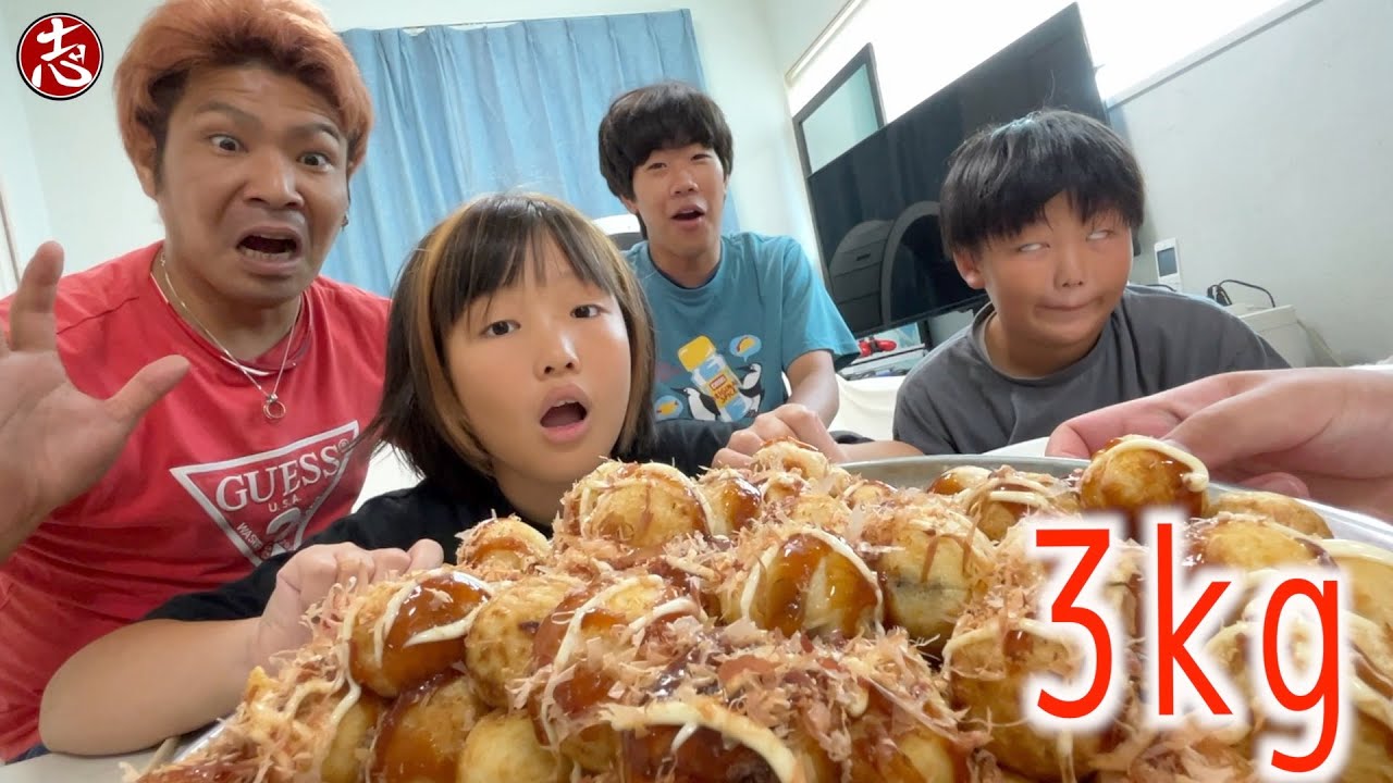 【大食い】たこ焼きなら３kgくらい余裕で食べれるっしょ‼️１２０個大食い＆早食いに挑戦した結果【ノーカット】