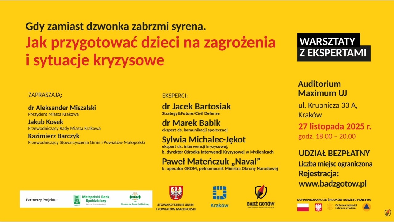 GDY ZAMIAST DZWONKA ZABRZMI SYRENA. JAK PRZYGOTOWAĆ DZIECI NA ZAGROŻENIA I SYTUACJE KRYZYSOWE