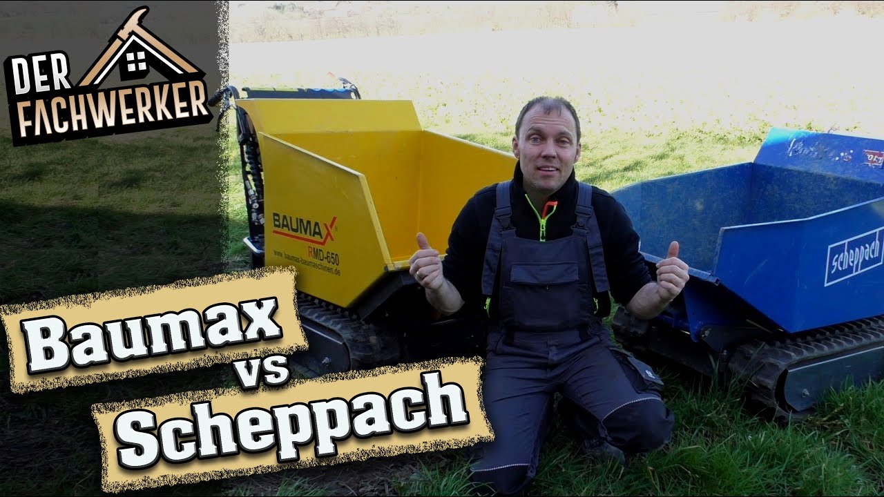 Kampf der Dumper: Baumax RMD650 gegen Scheppach DP6500