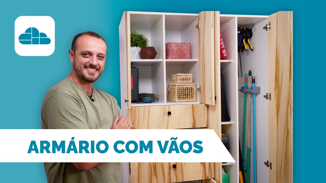 Projetando e montando um armário com vãos no Cortecloud - Móveis planejados no Cortecloud