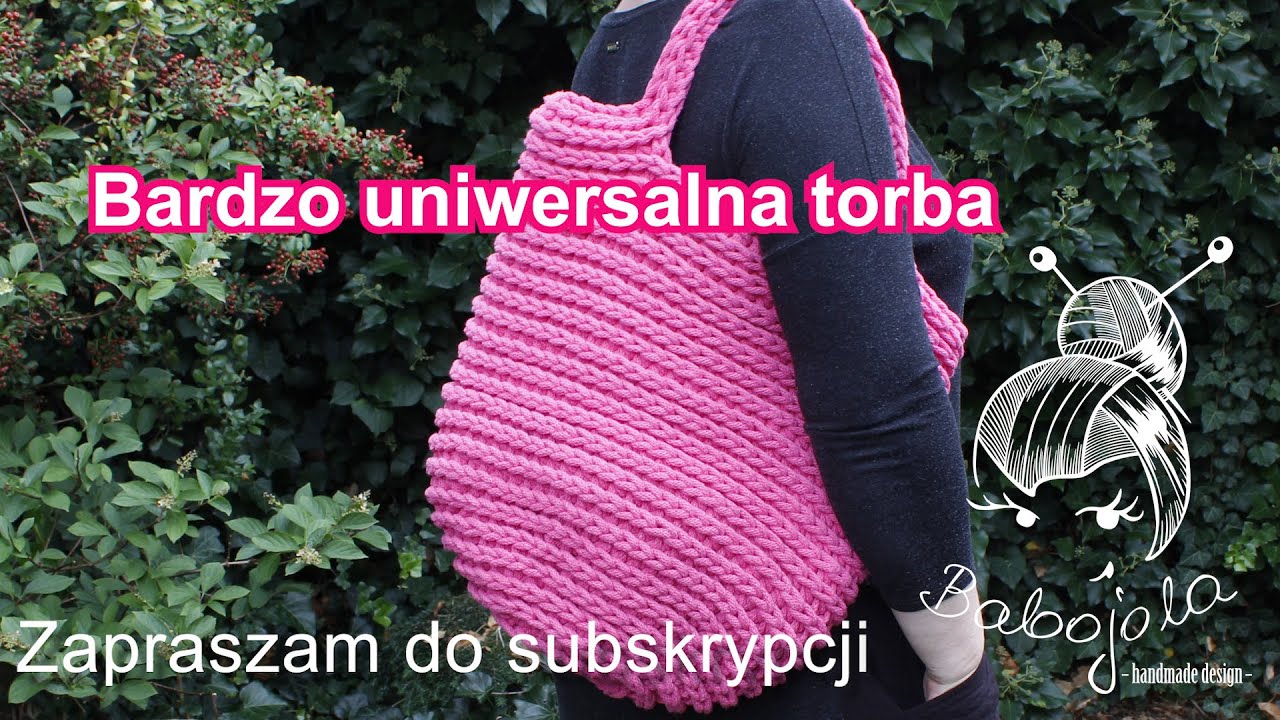 Torba szoperka robiona ściegiem Camel Stith- shoper bag