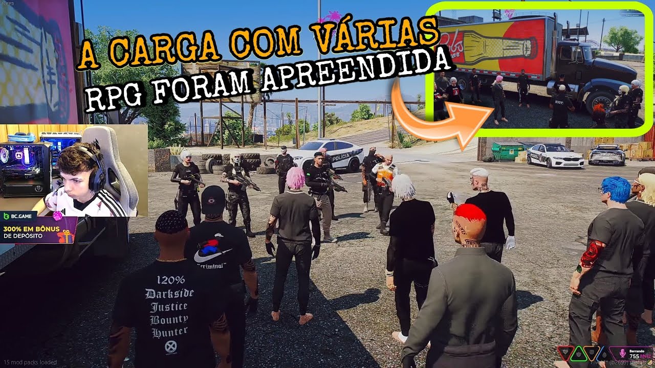 Bkinho CLIPS | A TROPA PERDEU A CARGA QUE ESTAVA NO CAMINHÃO COM VÁRIAS RPG No GTA