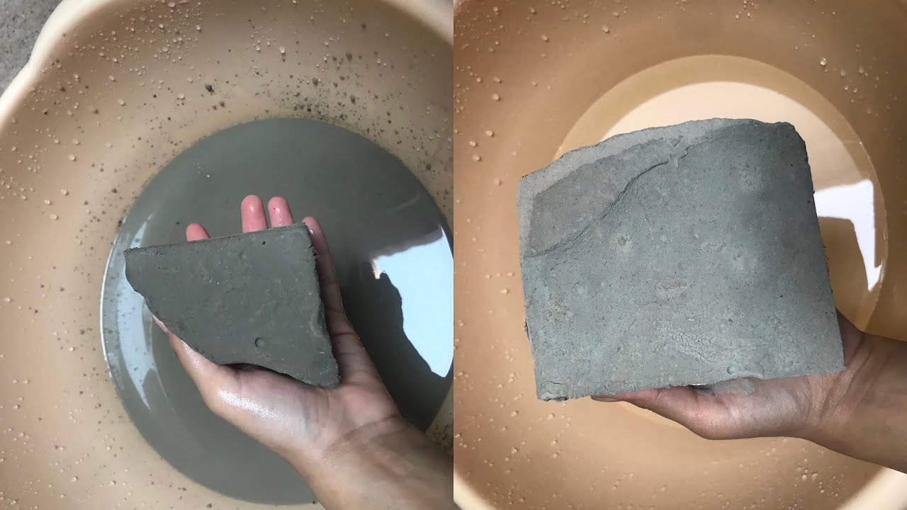 Grey clay gachi texture dusty soft fluffy full water crumbling 🙌