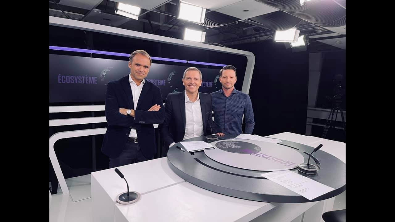 Emission Ecosyst&egrave;me - Thomas Hugues re&ccedil;oit Laurent BESSON et Christophe BONNET, Cofondateur La HSC