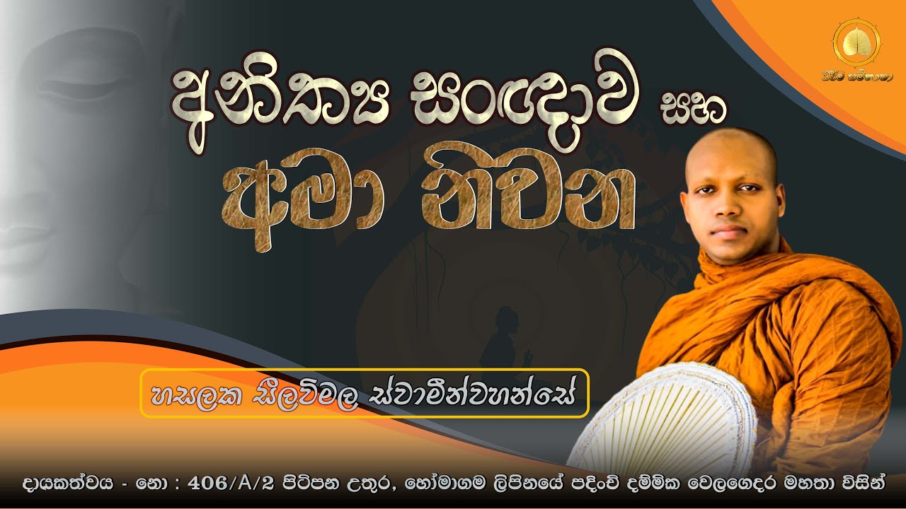 අනිත්‍ය සංඥාව සහ අමා නිවන |  HASALAKA SEELAWIMALA THERO