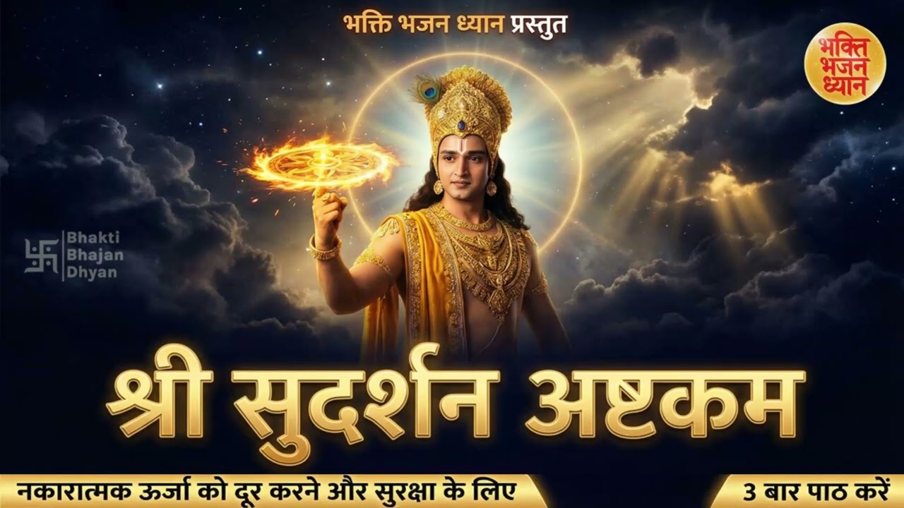 श्री सुदर्शन अष्टकम | Powerful Shri Sudarshan Ashtakam | Protection & Negativity Removal Mantra